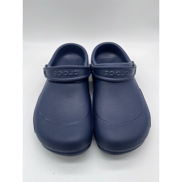 Crocs Bistro Clogs W 10 M 8 Navy Slip On Casual Shoes Work Slip Resistant - Picture 1 of 6